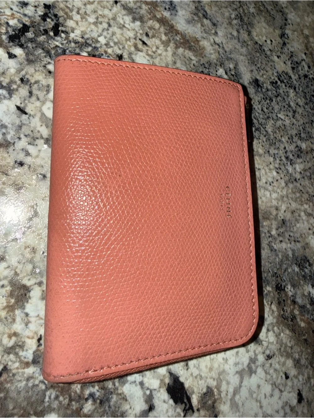 Celine Leather Zip Pouch